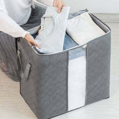 热销高端纳号棉被子衣服收大袋家用打理袋F布艺整包箱子搬家衣物