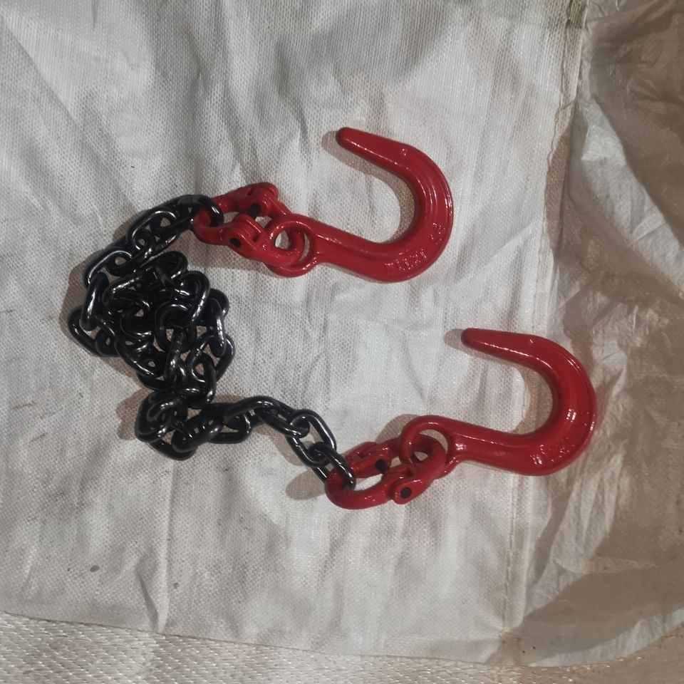 大开口钩吊链双卡环锁链卸扣吊钩吊环锰钢起重链吊索铁链卡环吊