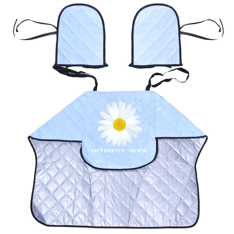 电动摩托车挡风被夏季分体薄款电瓶车防晒罩电车遮阳防水春秋冬季