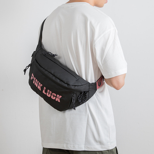 新款时尚大容量斜背包男士运动防水胸包个性休闲骑行包潮流斜挎包