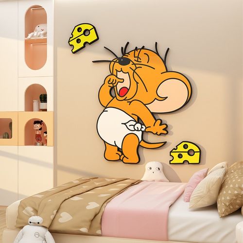 男女孩生儿童区房间布置摆挂件卧室墙壁面床头背景装饰改造贴纸画