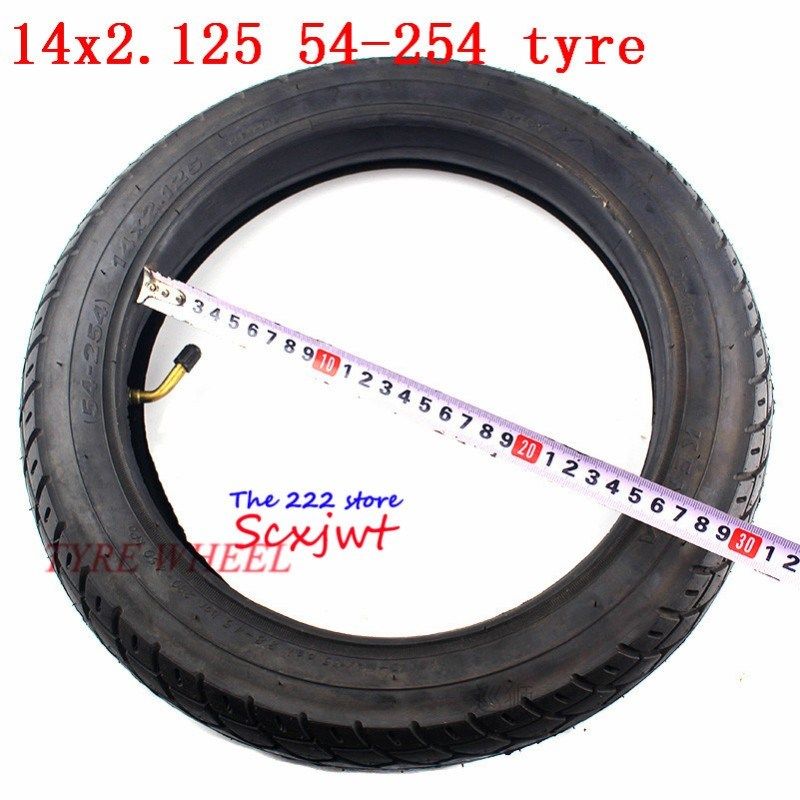 14 inch wheel Tire 14 X 2.125 / 54-254 tyre inner tube fits