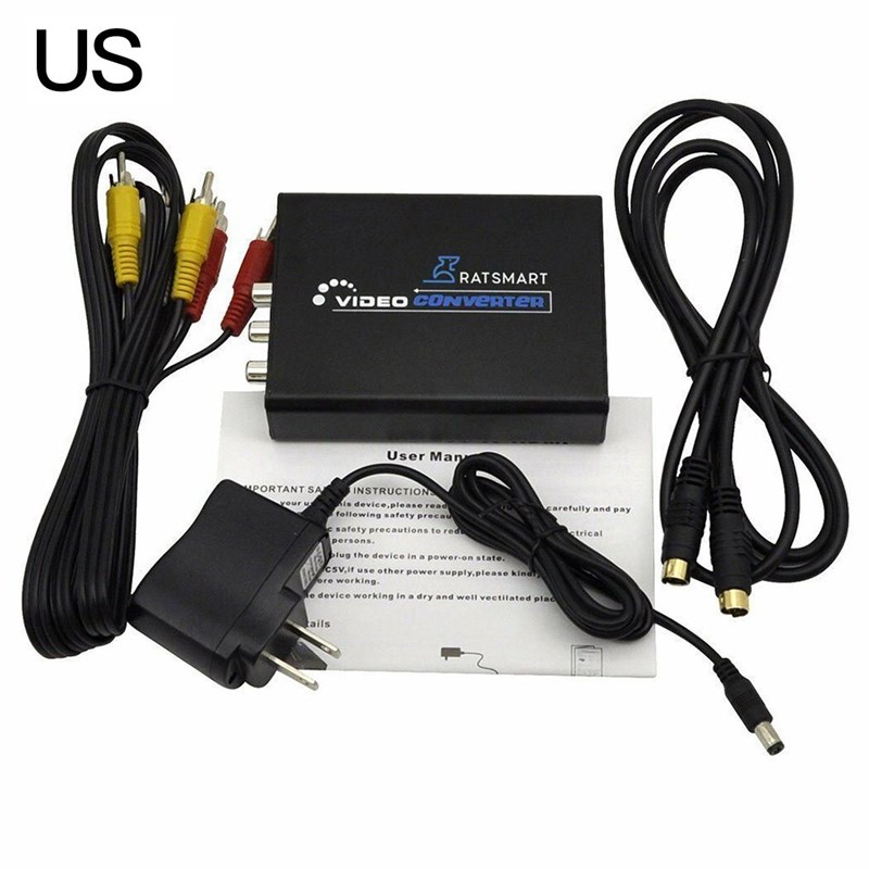 HD Audio Video Converter Stereo Output Adapter No-driver Vid