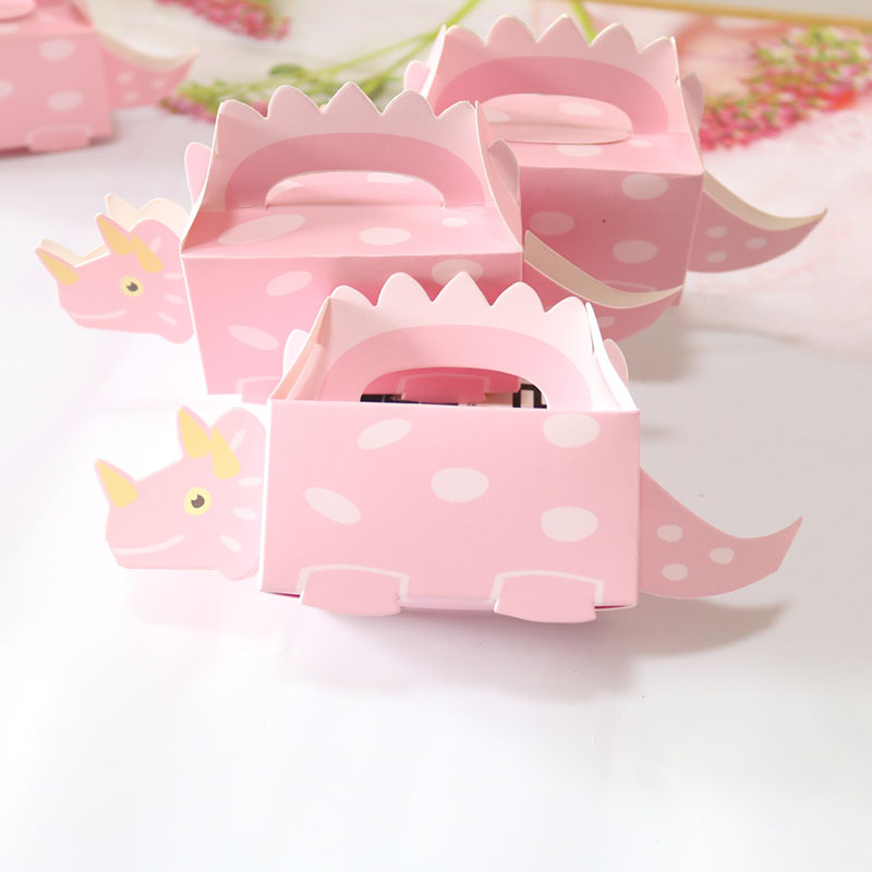 网红Blue Pink Green Dinosaur Cracker Box at Kids Birthday Ca