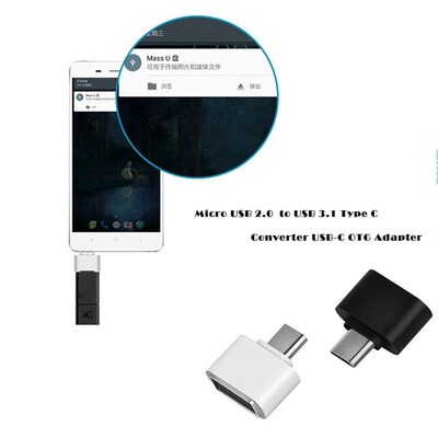 Copy T Micro USB 2.0 Female to USB 3.1 Type C Male Converte