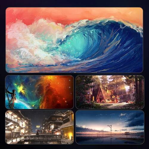 热销Large Gaming Mousepad Art Strata Liquid Mouse Pad Comput