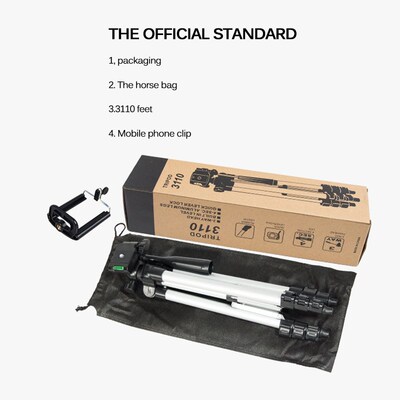 Mini LED Desktop Ring Light Tripod Stand Easy To Adjust  Vid