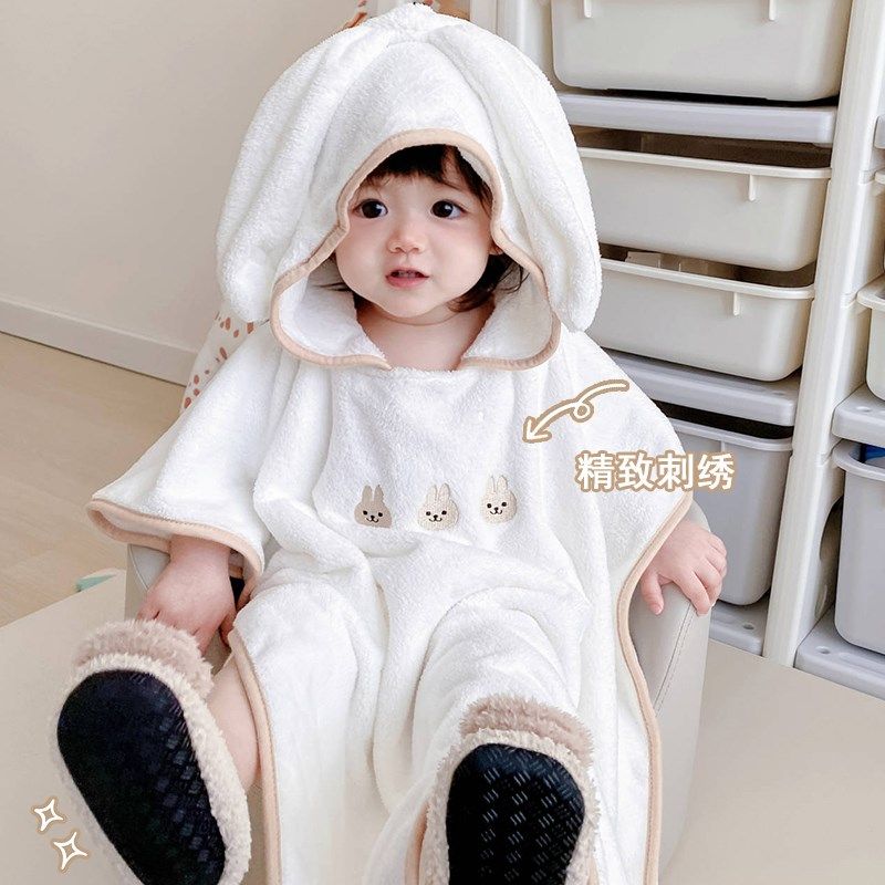新款婴儿浴巾带帽斗篷新生幼儿童宝宝洗澡浴袍超软速干可穿式,婴童用品,浴巾,淘宝优惠券,粉丝福利购,淘宝优惠卷