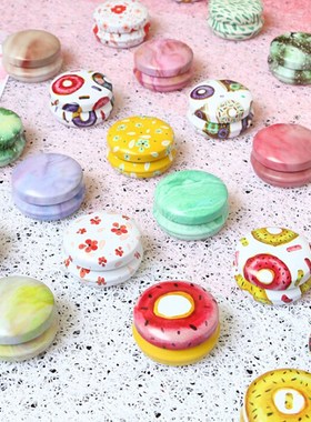 Metal Round Pill Box Mini Tin Box Portable Drug Holder Medi