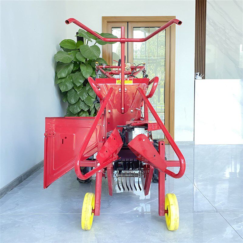 网红小型家用玉米收割机手推式自动柴油带单垄玉米收获机多功能收