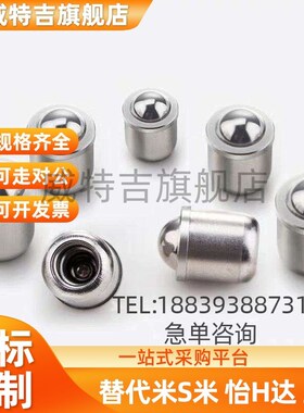 不锈钢球头柱塞 -带肩型/不锈钢轻负载 BSJT3/4/5/6/8 定位珠