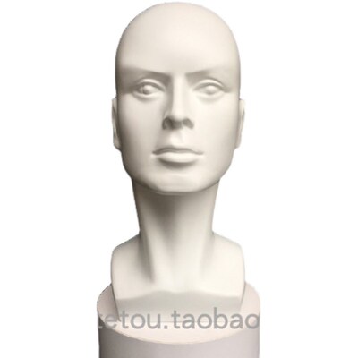 男头模假发展示模特头帽子眼镜耳机展示道具支架假人头艺术抽象头
