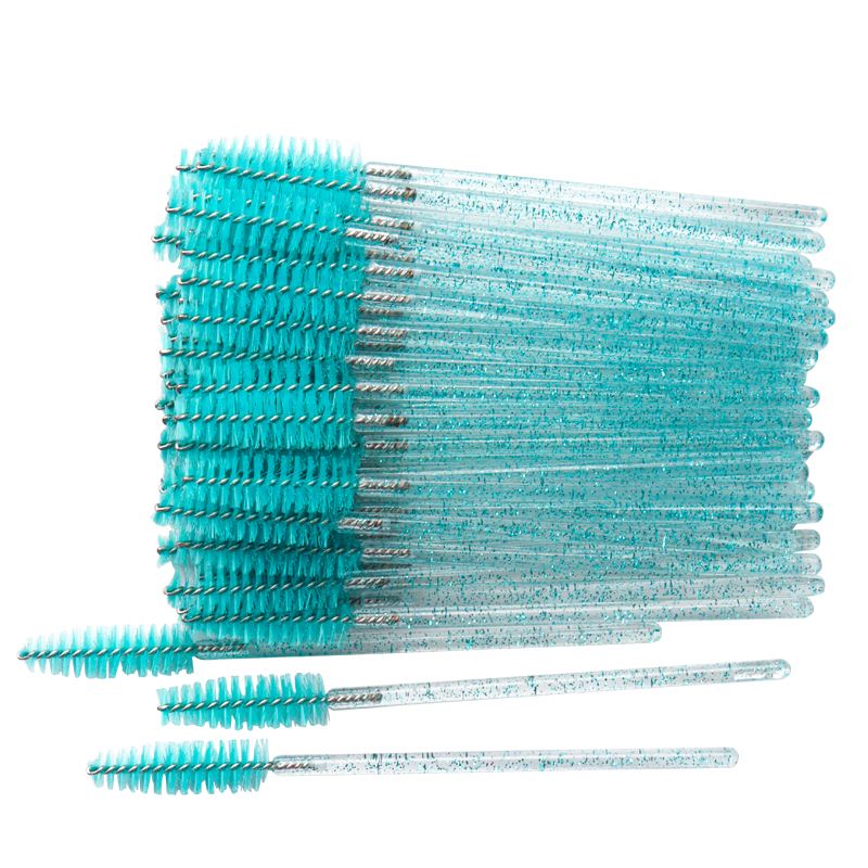 网红50 Pcs Disposable Crystal Eyelash brush Mascara Wands Ap