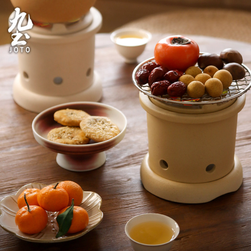 九土家用陶泥炭炉煮茶器复古功夫泡茶炉禅意风炉泥炉家用温泡茶炉