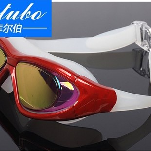 游泳镜近视高清防雾防水电镀大框度数男女士游泳眼镜专业潜水装 备