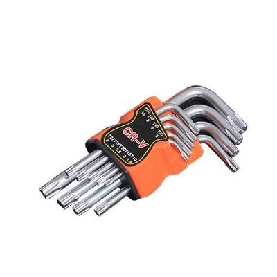 推荐9 Pcs Plum Star Hex Key Wrench Sets Torx L Shape Repair