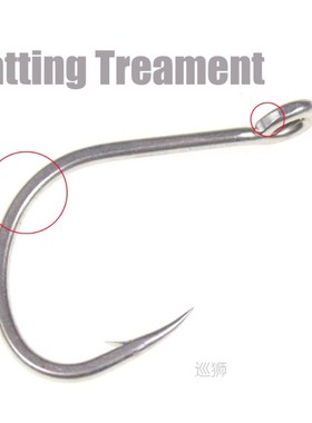 100pcs Anti-rust Matte Tin Thick Steel Wire Barbed Hook Stro