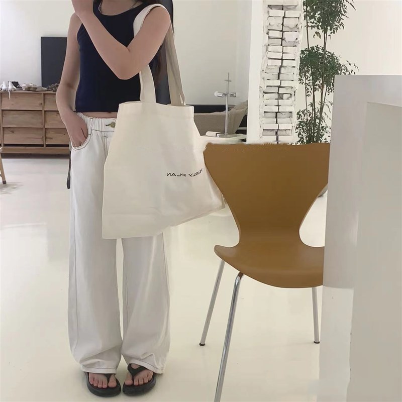 女童童装夏季白色牛仔裤2025春宽松直筒裤韩国长裤窄版阔腿裤潮薄
