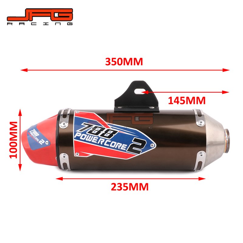 直销适用越野摩托车CRF230uFCRF150F通用排气管整段尾端贴花排气