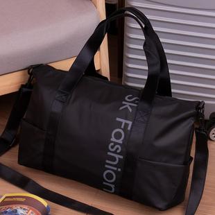 健身包男女旅行包男款可套拉杆箱出差行李包大容量帆布单肩斜挎包