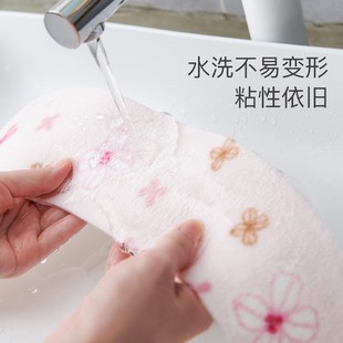 日本oka 坐便器 马桶垫卫生间耐用F坐垫圈家用厕所粘贴式 春夏薄款