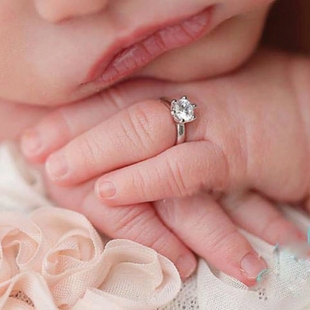 Newborn Ring Faux Diamond Props Baby 推荐 Shootin Photography