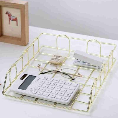 File shelf Storage Office Desk Organizer Iron Grid Office Su