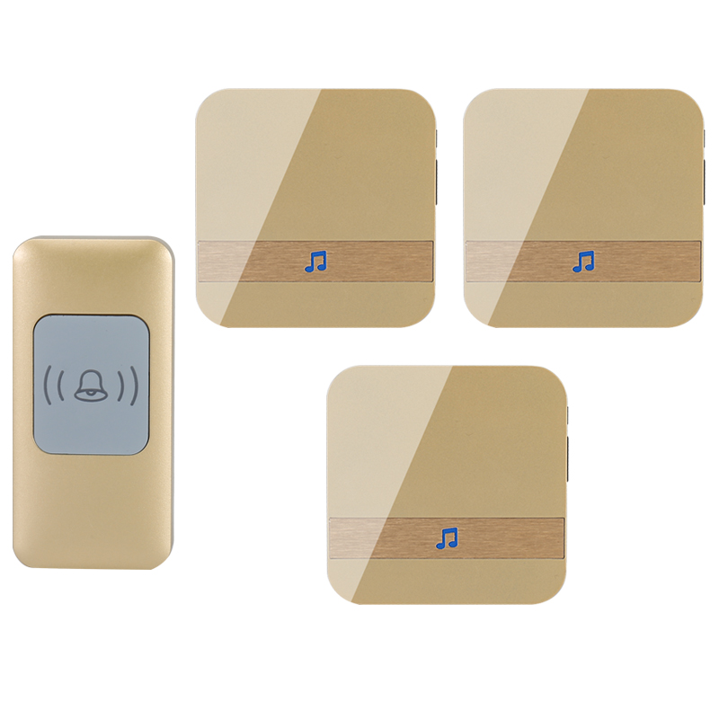 超远距离无线门铃二一拖三遥控电子门铃家用呼叫器免打孔