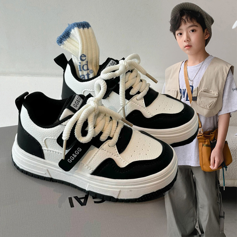 男童板鞋薄款运动夏季休闲韩版鞋子儿童洋气2024爆款软底厚底单鞋