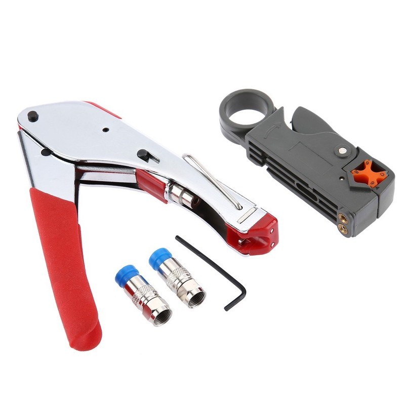 3 In 1 Cable Wire Stripper F Connector Network Tool Kit Comp