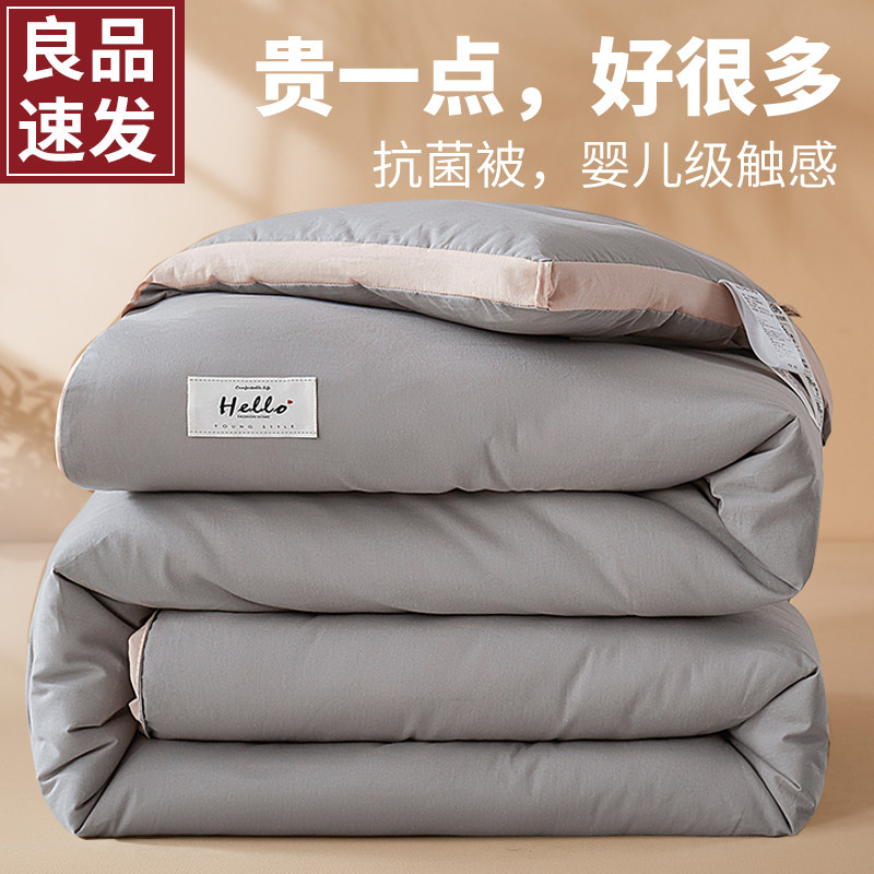 被子冬被加厚保暖棉被空调被单人被芯春秋被四季太空被褥2023新款,床上用品,化纤被,淘宝优惠券,粉丝福利购,淘宝优惠卷