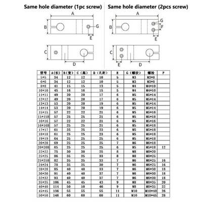 推荐1PC Pillar Fixing Clamp Vertical Fixed Diameter Fastenin