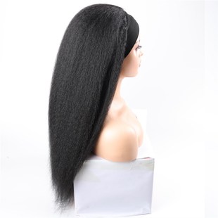 Black Wig Straight 速发Synthetic Wom Kinky For Headband Long