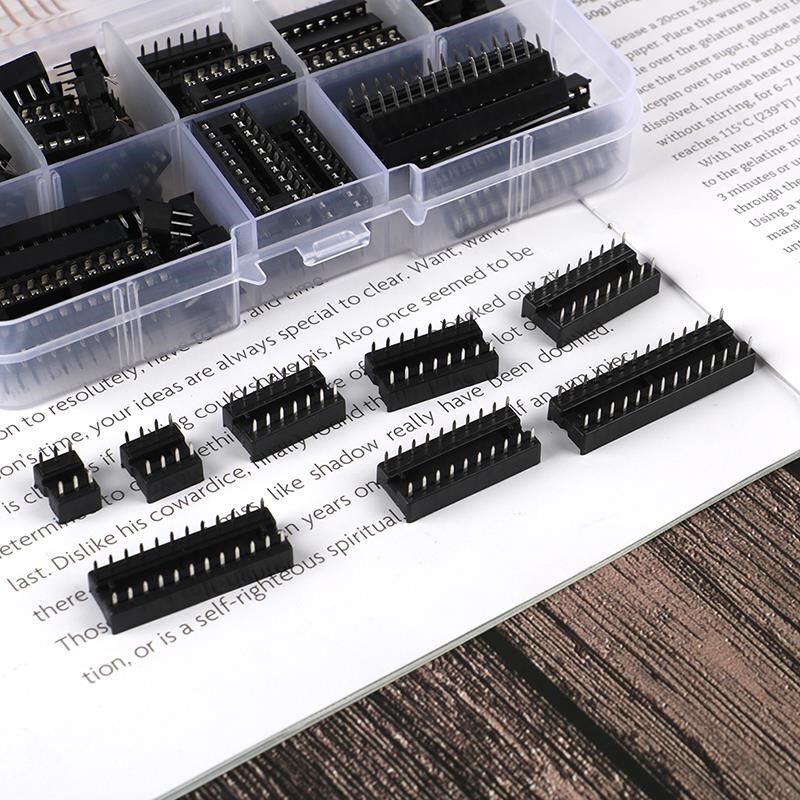 DIP IC Sockets Solder Type Socket Kit 6/8/14/16/18/20/24/28