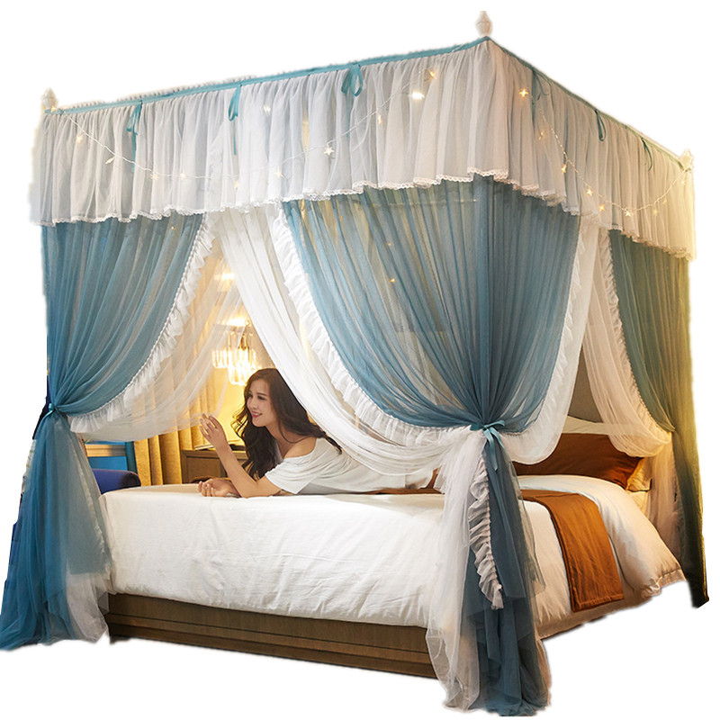 现货家用蚊帐1.8m床双层欧式1.5加密加厚公主风2.0落地不锈钢支架,床上用品,蚊帐,淘宝优惠券,粉丝福利购,淘宝优惠卷