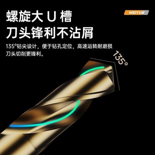 高速钢含钴双头麻花钻不锈钢专用钻头超硬钻头打孔3.2 5.2mm 4.2