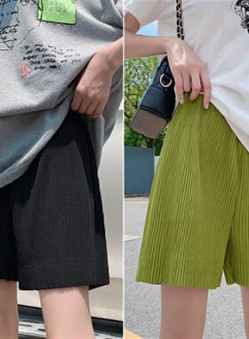 孕妇短裤夏季薄款外穿托腹时尚宽松休闲打底裤子孕妇装夏装中晚期