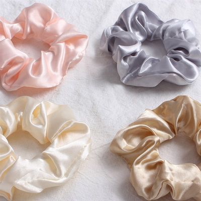 推荐Fashion Solid Color Bandana Elastic Hair Bands Ponytail