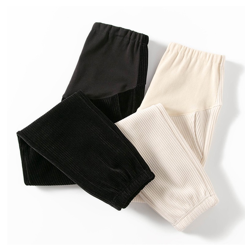 小个子孕妇裤子女外穿休闲裤孕妇装秋装春秋款宽松高W腰托腹孕妇