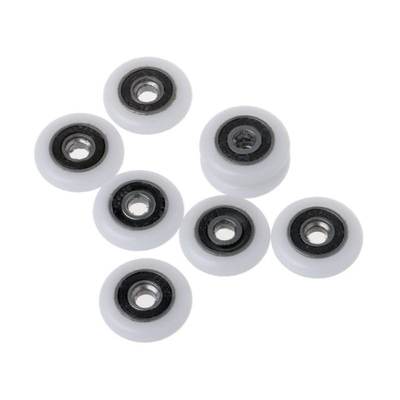 8 Pcs Shower jDoor Runner Rollers Wheels Pulleys Replacement