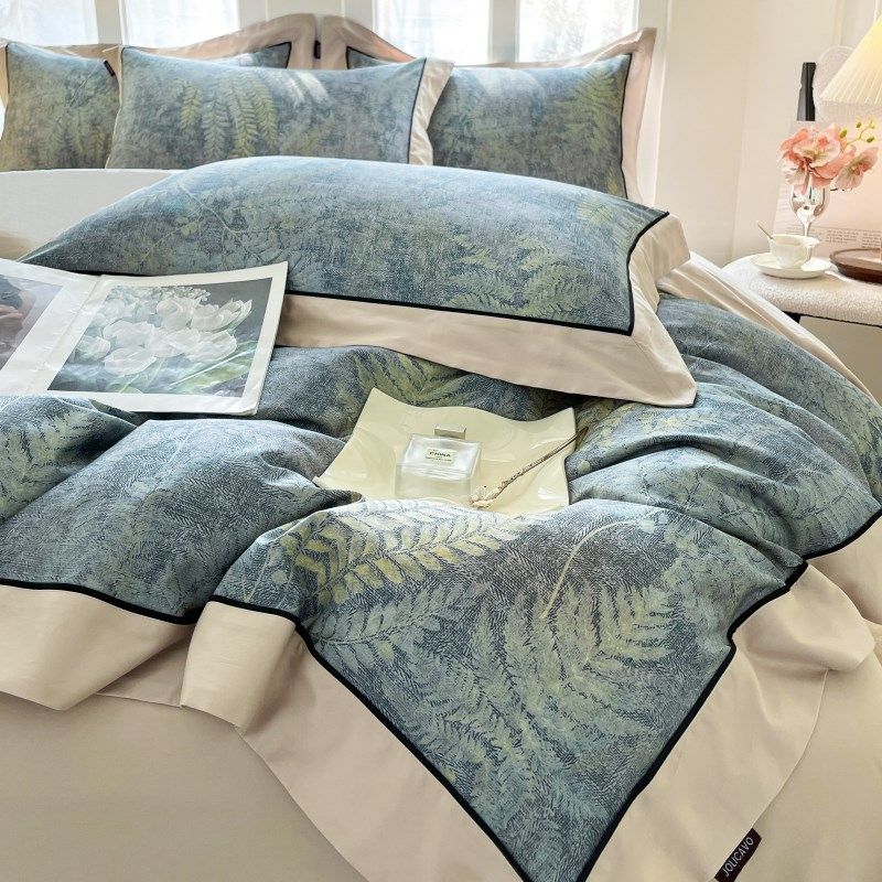 高级感母婴级A类全棉四件套裸睡200支长绒棉被套纯棉床笠床上用品,床上用品,床品套件/四件套/多件套,淘宝优惠券,粉丝福利购,淘宝优惠卷