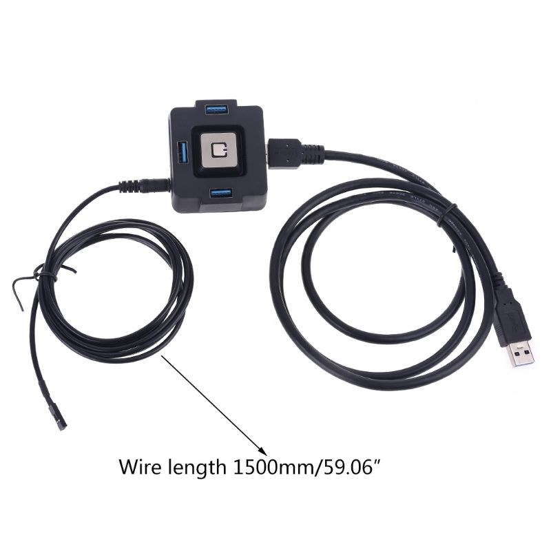 Multifunction Desktop PC Switch 3 Port USB 3.0 Audios Microp