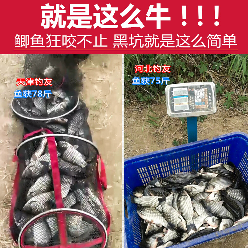 现货鲫鱼散炮黑坑配方饵料鲤鱼钓鱼套装鱼饵野钓虾肉窝料散装鱼饵