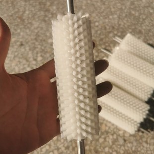 工业毛刷辊滚筒刷尼龙丝小型清洗机毛刷轮尼龙刷