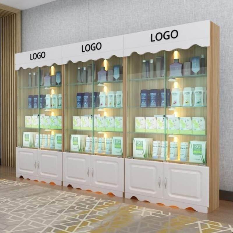 吧台红酒立式柜展示柜商用收纳灯带玻璃J门奖杯柜子店铺柜小型落