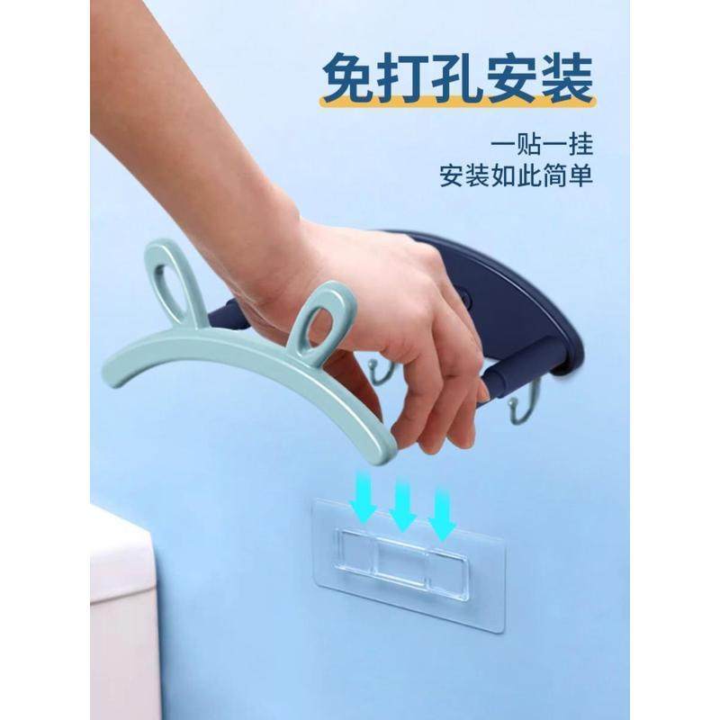 兔耳朵厕所伸缩壁挂脸盆架免打孔置物架浴室可洗澡脚盆收纳沥新品,家庭/个人清洁工具,脸盆架,淘宝优惠券,粉丝福利购,淘宝优惠卷
