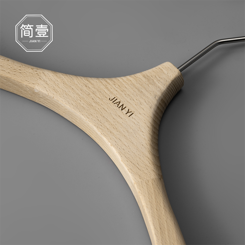 原木衣架服装店专用宽肩实木衣挂女装高档婚纱防滑衣撑Y子无痕裤