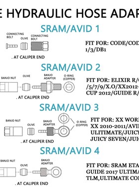 Bicycle Hydraulic Hose with Adapters Olive, Connecter Insert