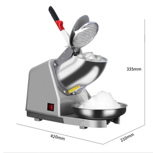 新品 冰粉摆摊工具碎冰机商用刨冰B小型电动压冰打冰机破冰机双刀