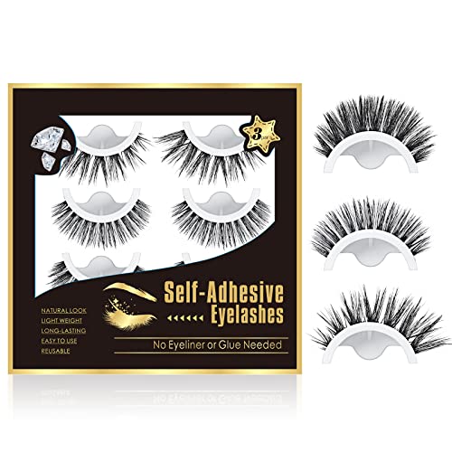 推荐Cat Eye Reusable Self-Adhesive False Eyelashes No Glue